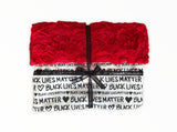 Black Lives Matter Blanket-White Minky