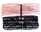 Black Lives Matter Blanket-Black Minky