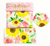 Matching bib and burp cloth sold separately