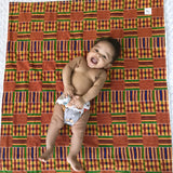 Ade African Print Baby Blanket